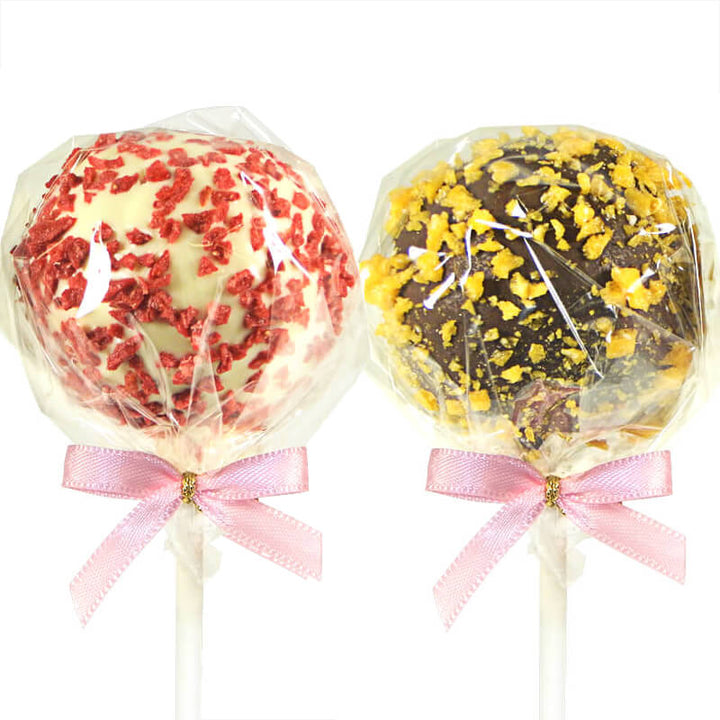 Cake-Pops , pomarańcz & truskawka (12 sztuk)