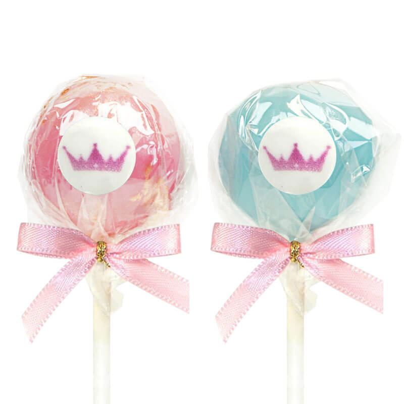 Cake-Pops z kolorową czekoladą i logiem (12 sztuk)