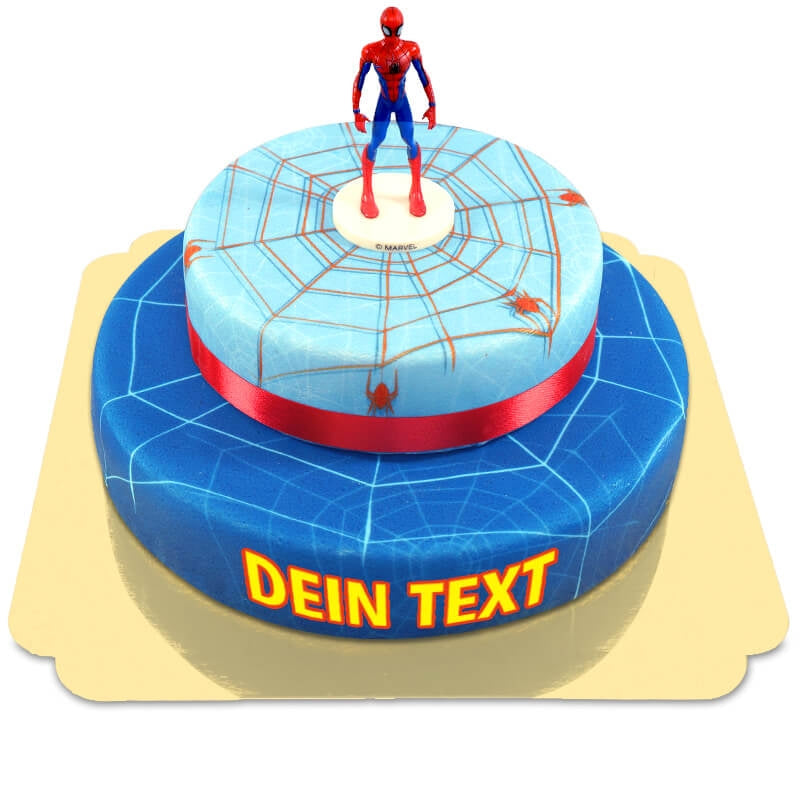 Spiderman® na dwupiętrowym torcie z pajęczaną