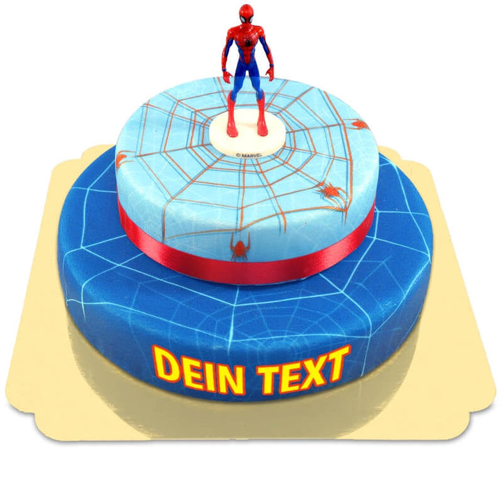 Spiderman® na dwupiętrowym torcie z pajęczaną