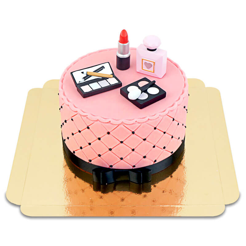 Deluxe tort makijażowy z czarną wstążką