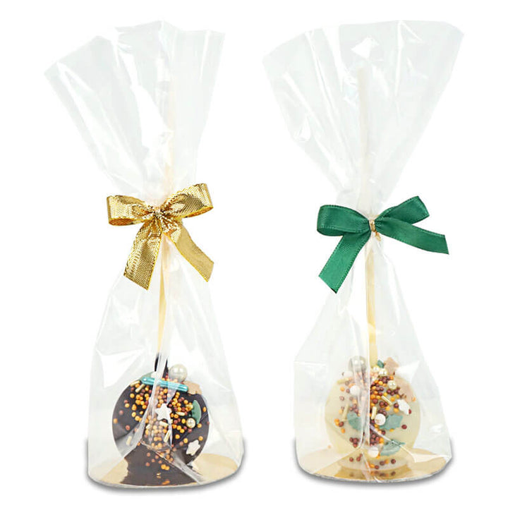 Świąteczne Cake-Popsy Deluxe ze złoto-zieloną posypką (10 sztuk)