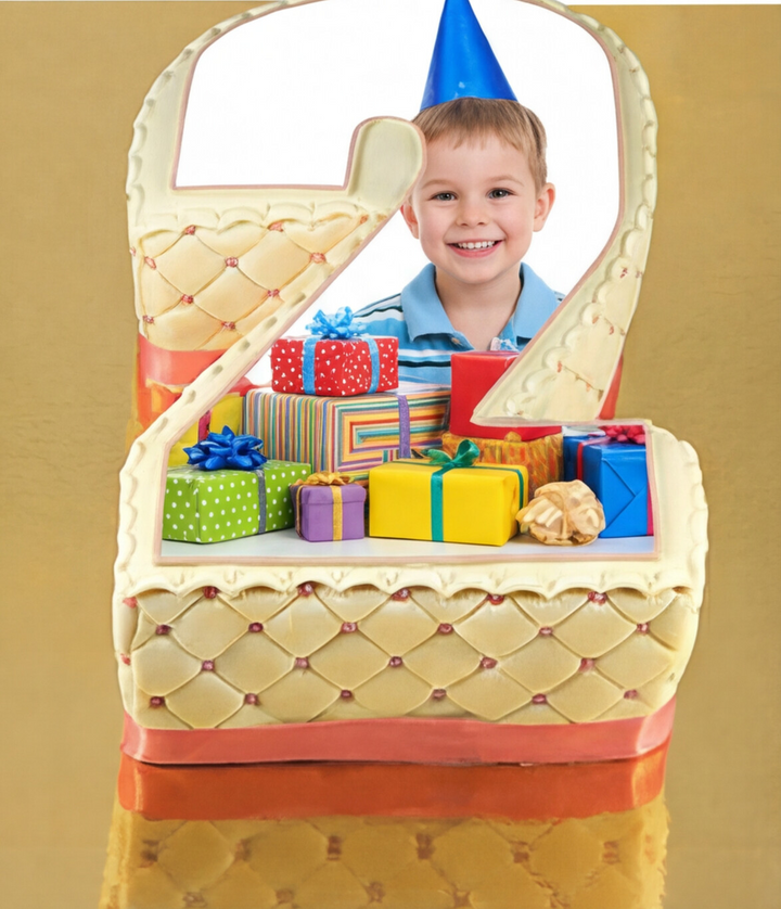 Fototort deluxe w kształcie cyfry, różne kolory