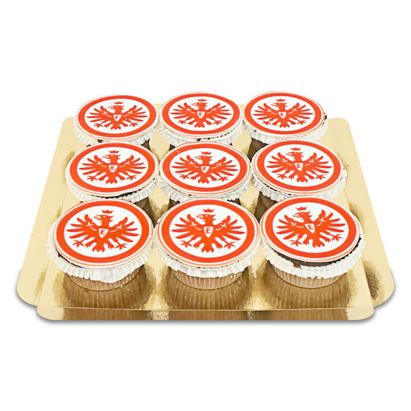 Eintracht Frankfurt Cupcakes (9 Stück)