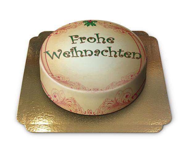 Frohe Weihnachten Torte