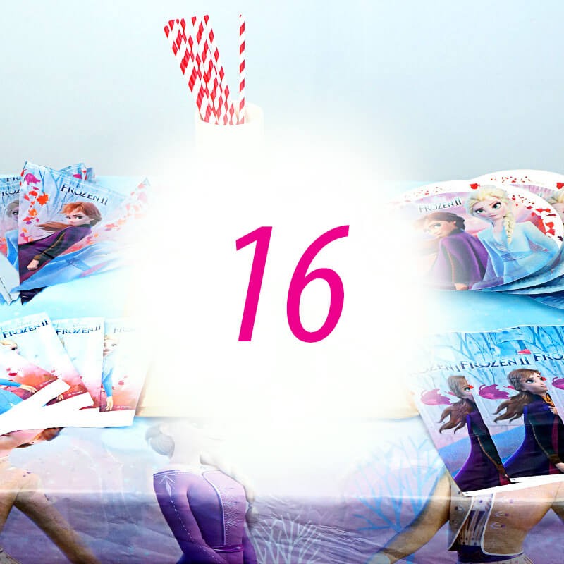 Zestaw Kraina Lodu dla 16 osób - bez tortu