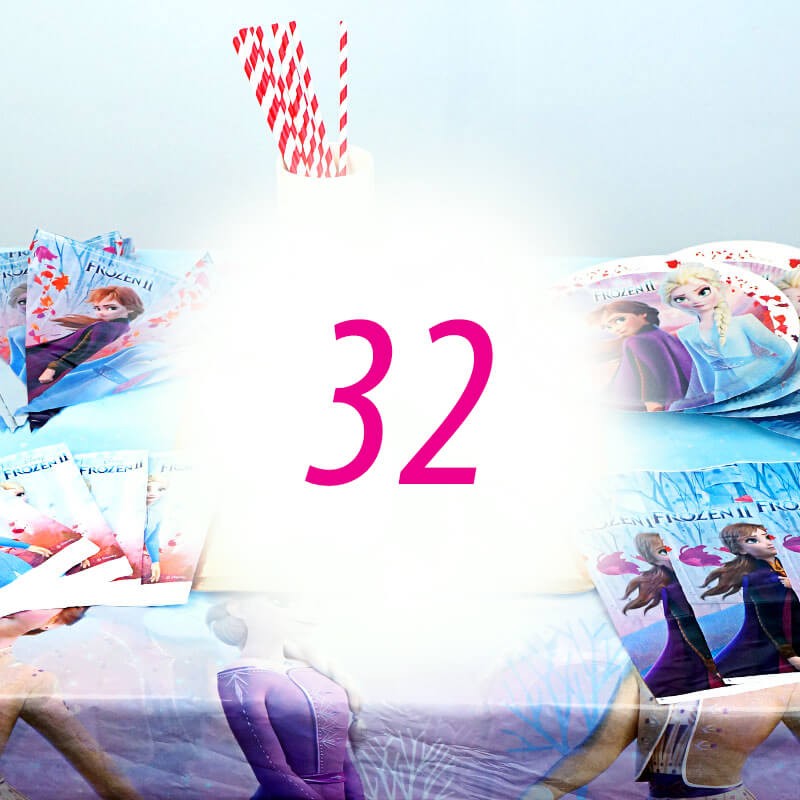 Zestaw Kraina Lodu dla 32 osób - bez tortu