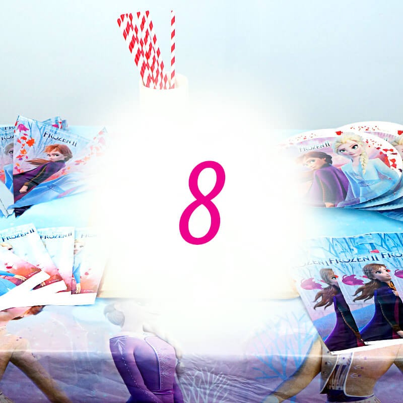 Zestaw Kraina Lodu dla 8 osób - bez tortu