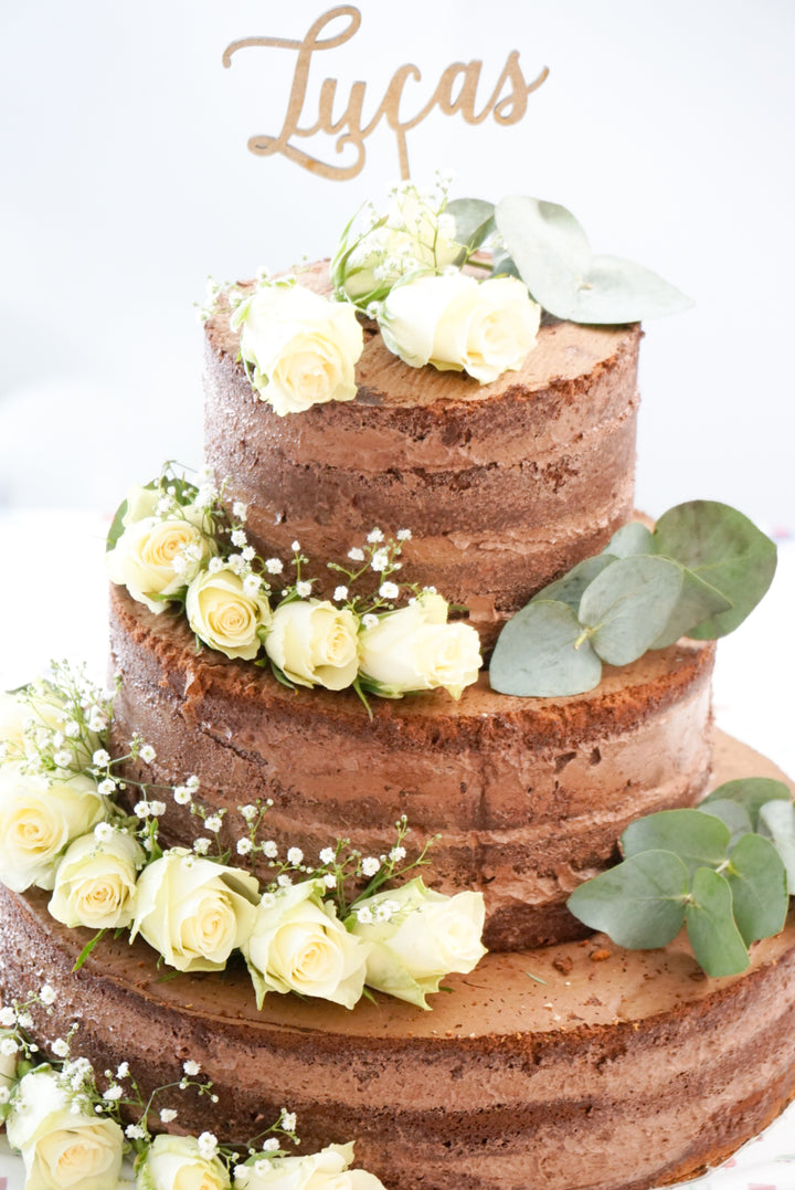 Czekoladowy Naked Cake, Tort weselny