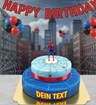 Spiderman® na dwupiętrowym torcie z pajęczaną