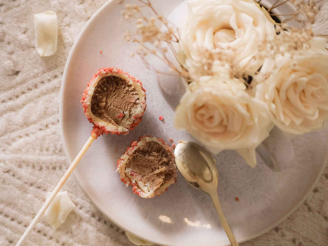 Cake-Pops , pomarańcz & truskawka (12 sztuk)