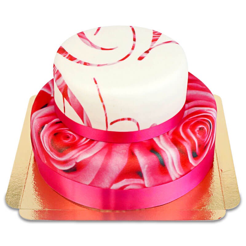 Tort weselny - Pink Wedding 