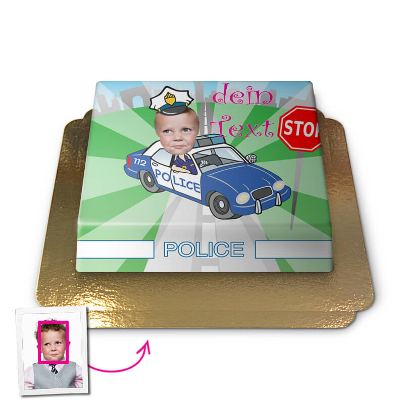 Tort Face-Cake - Policjant