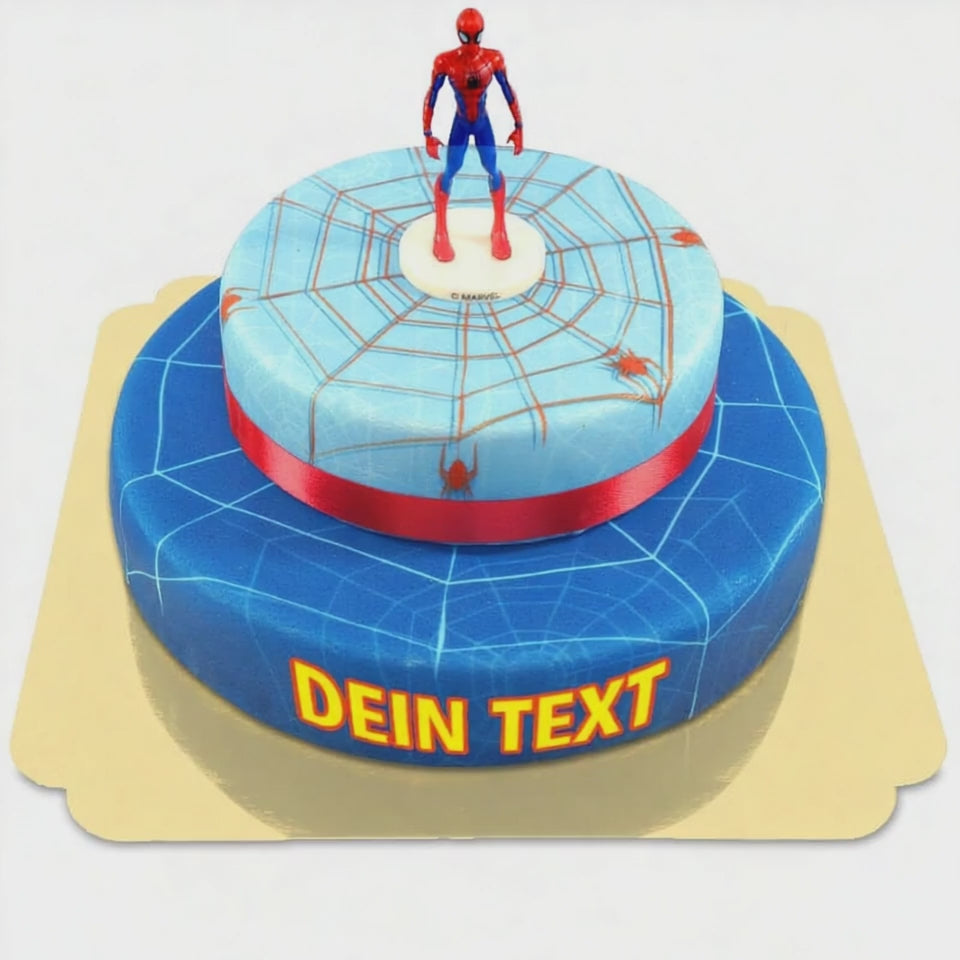 Spiderman® na dwupiętrowym torcie z pajęczaną
