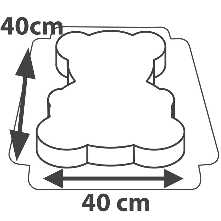 Tort w kształcie misia