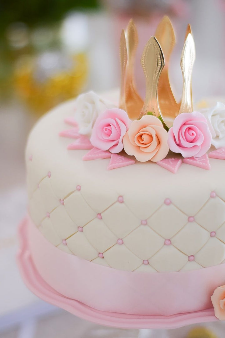 Tort Deluxe "Happy Birthday" - różowy - podwójna wysokość 
