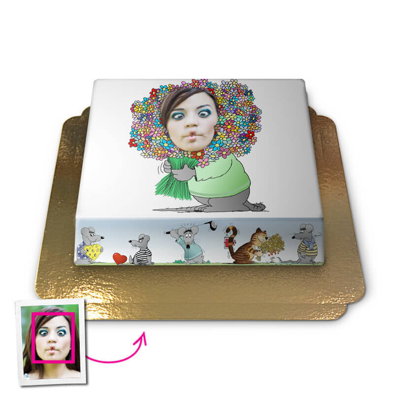 Tort Face-Cake L - 39 x 27 cm