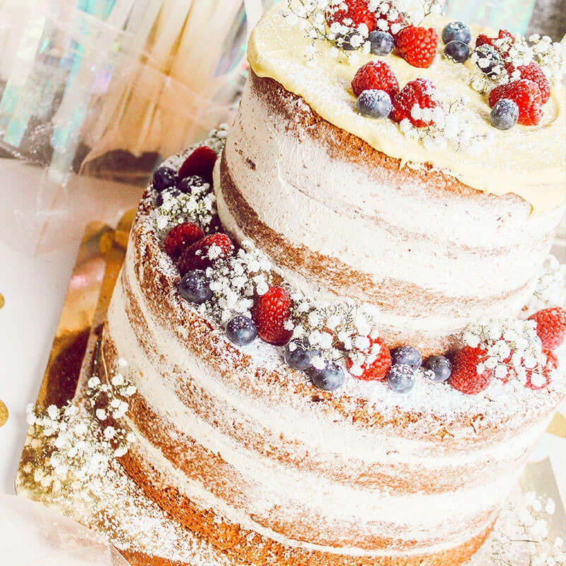 Naked Cake dwupiętrowy