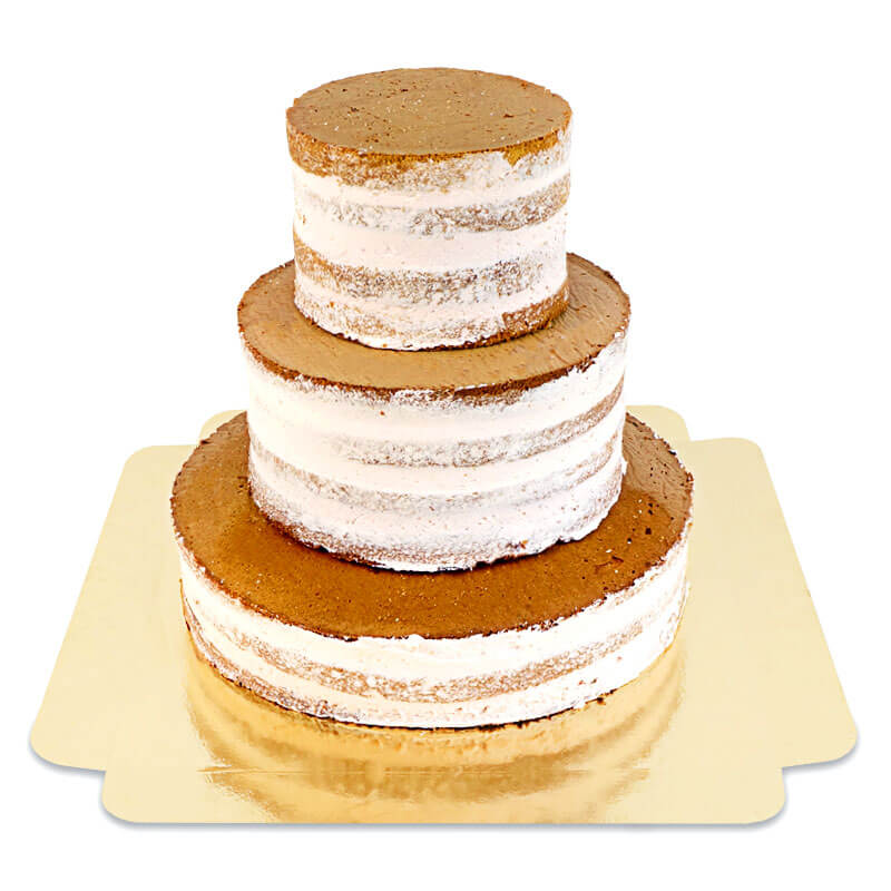 Naked Cake Vanille 3-warstwowy